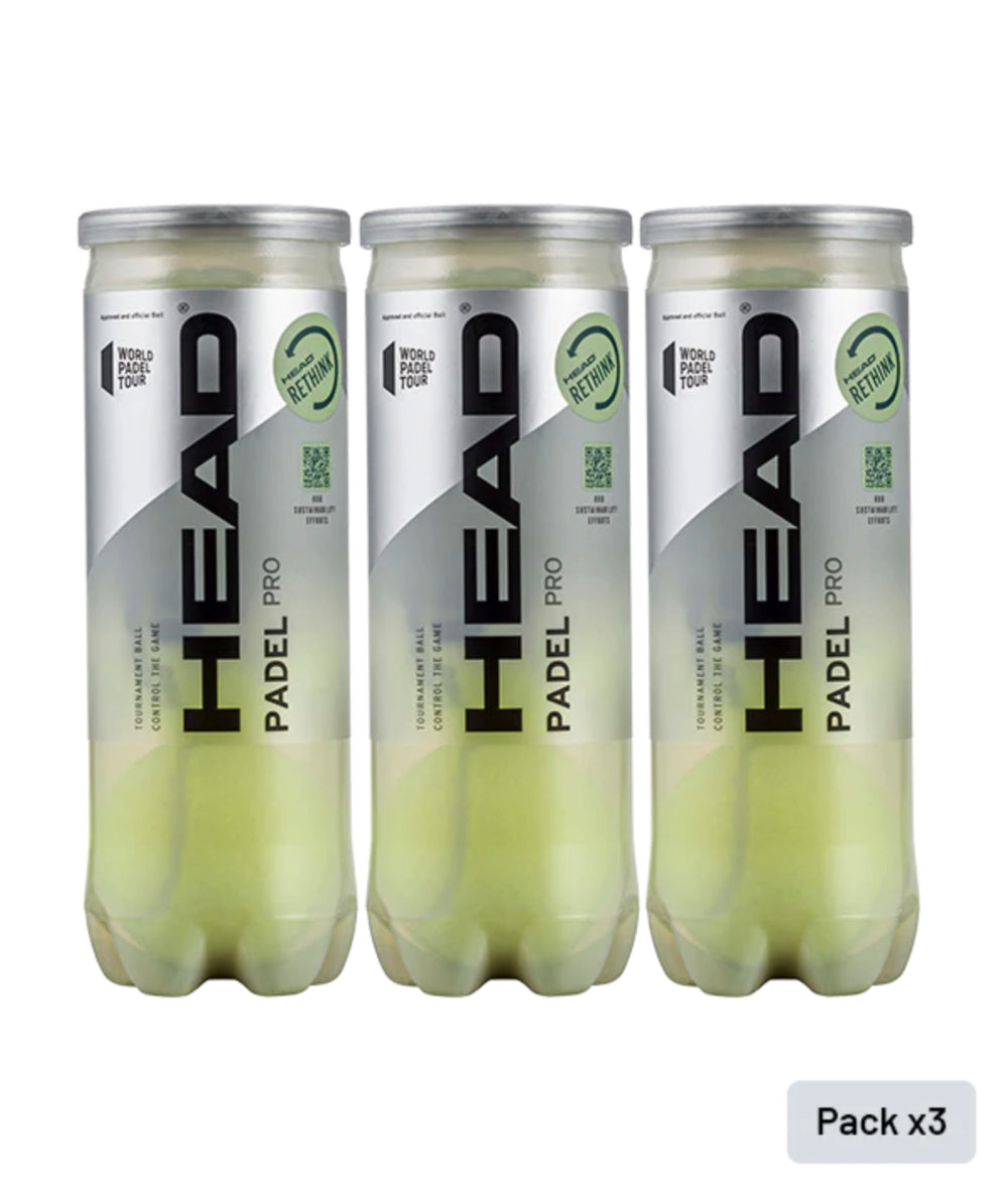 HEAD PADEL PRO (3 Tubes package)
