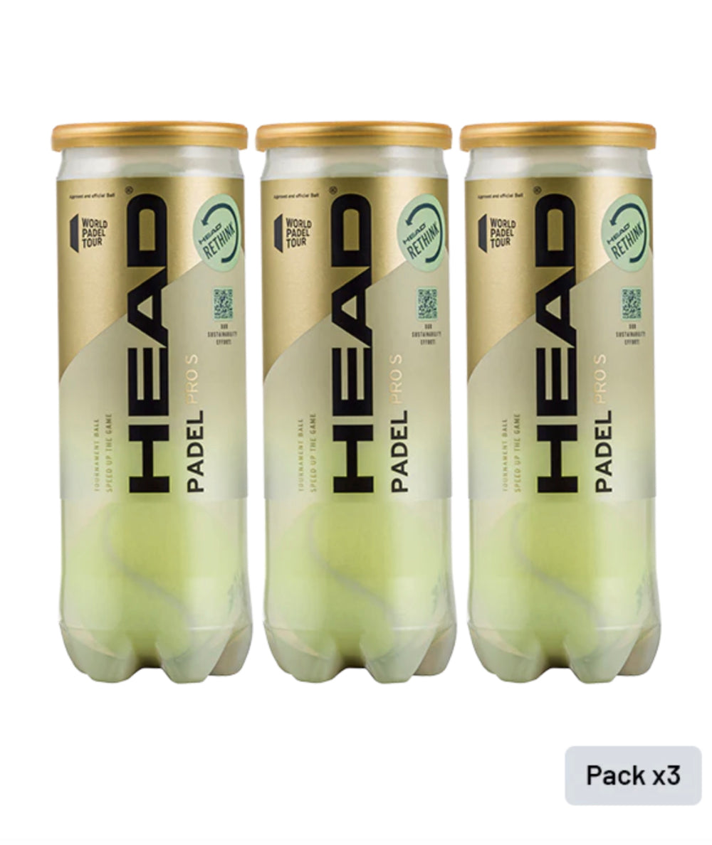 HEAD PADEL PRO S (3 Tubes package)