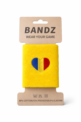 Manșeta Bandz Padel Galben/Steagul României