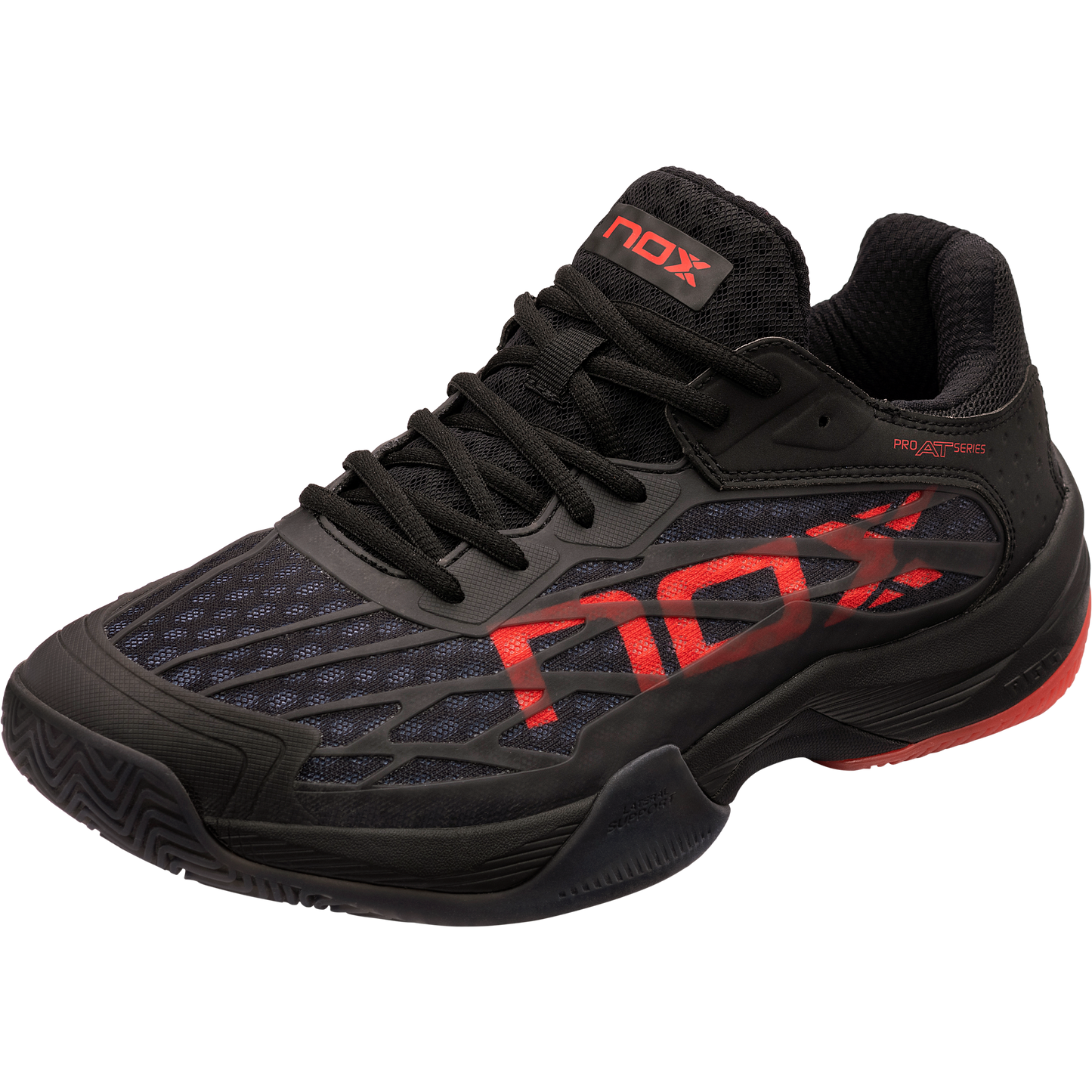 NOX AT10 LUX NEGRU/ROSU