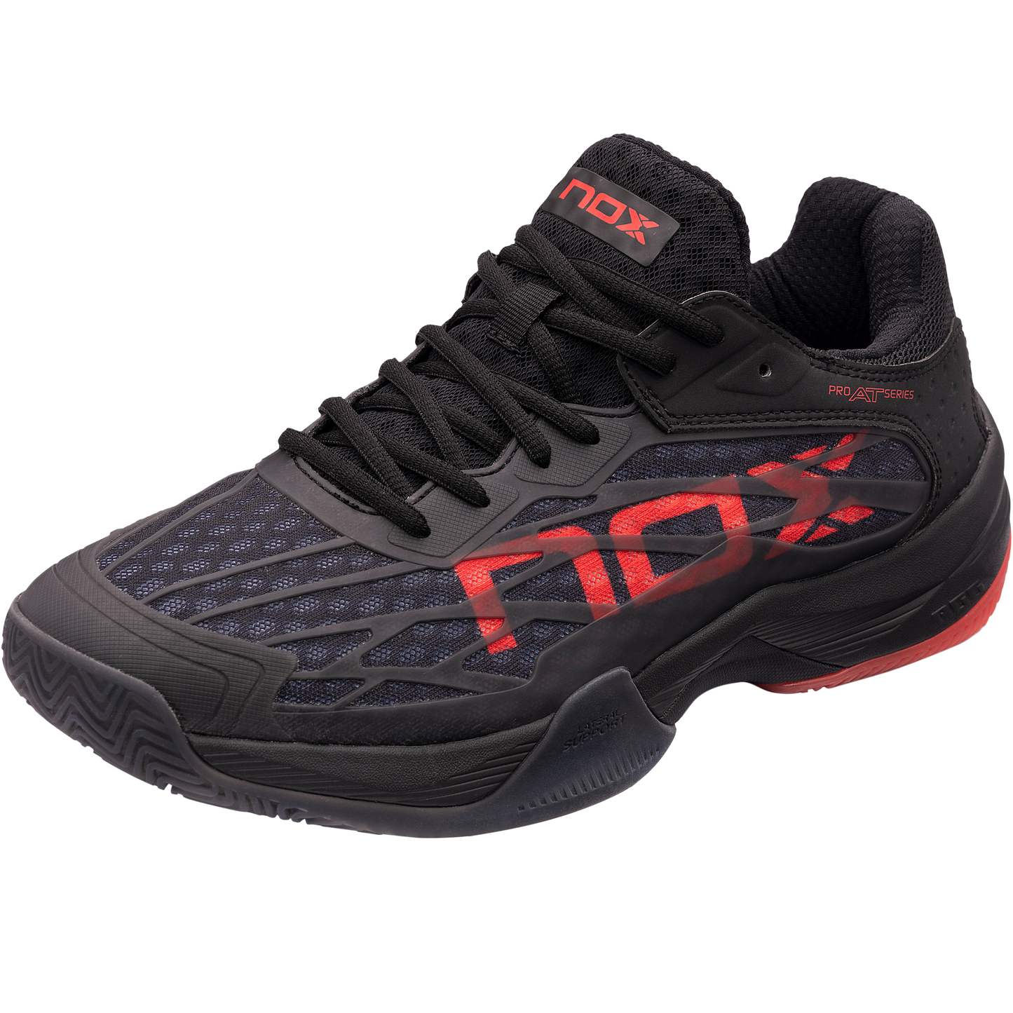 NOX AT10 LUX NEGRU/ROSU