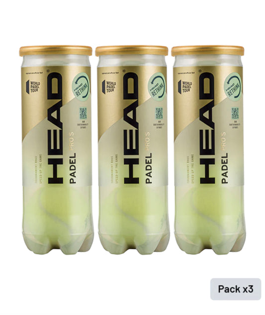 HEAD PADEL PRO S (3 Tubes package)